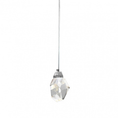 Подвесной светильник Delight Collection Crystal rock 1 chrome