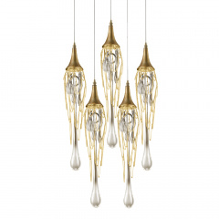 Подвесной светильник Delight Collection Goddess Tears 5R gold