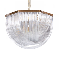 Люстра Delight Collection Murano L12 brass/clear