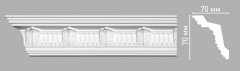 Плинтус потолочный с рисунком DECOMASTER 95017 (70х70х2400мм)