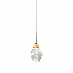 Подвесной светильник Delight Collection Crystal rock 1 gold