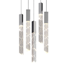 Подвесной светильник Delight Collection Trinity 5 chrome