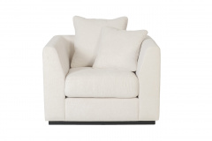 Кресло Roberto велюровое кремовое
