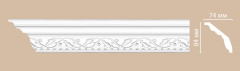 Плинтус потолочный с рисунком DECOMASTER 95621F гибкий (70*84*2400мм)