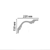 Картинка - Плинтус потолочный гладкий DECOMASTER 96276 (150х220х2400мм)