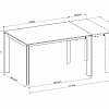 Картинка - Стол обеденный раскладной керамический белый