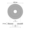 Картинка - Розетка потолочная DECOMASTER DR-306 (d нар. 400, d вн. 100, h=23мм)