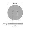 Картинка - Розетка потолочная DECOMASTER DR-307A (d нар. 825, d вн.160, h=55)