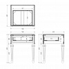 Картинка - Тумбочка зеркальная с ящиком