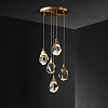 Картинка - Подвесной светильник Delight Collection Crystal rock 5 gold