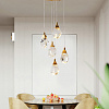 Картинка - Подвесной светильник Delight Collection Crystal rock 5 gold