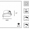 Картинка - Встраиваемый светильник Delight Collection DB8503NR Ø8.5