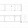 Картинка - Тумба под телевизор с зеркальным фасадом