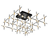 Картинка - Потолочный светильник Delight Collection Molecular 36 black/gold