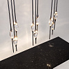 Картинка - Подвесной светильник Delight Collection Pezzo 9 pearl black