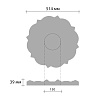 Картинка - Розетка потолочная DECOMASTER DM-0471 (d нар. 514, d вн.130, h=39мм)