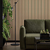 Картинка - Панель интерьерная LINERIO M-LINE NATURAL BLACK Дерево на черном фоне