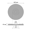 Картинка - Розетка потолочная DECOMASTER DM-0623 (d нар. 605, d вн. 160, h=31мм)