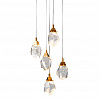 Картинка - Подвесной светильник Delight Collection Crystal rock 5 gold