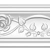Картинка - Плинтус потолочный с рисунком DECOMASTER DT-9816 (93*90*2400мм)