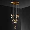 Картинка - Подвесной светильник Delight Collection Crystal rock 11 gold