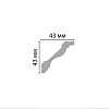 Картинка - Плинтус потолочный гладкий DECOMASTER D110ДМ (43*43*2000мм)