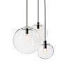 Картинка - Подвесной светильник Delight Collection Ball 40 black/clear