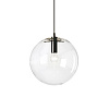 Картинка - Подвесной светильник Delight Collection Ball 40 black/clear