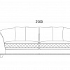 Картинка - Диван Sorrento 250 трехместный велюровый крем-брюле