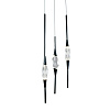 Картинка - Подвесной светильник Delight Collection Pezzo 3 pearl black