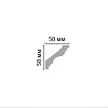 Картинка - Плинтус потолочный гладкий DECOMASTER 96118F гибкий (50*50*2400мм)