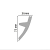 Картинка - Плинтус потолочный под подсветку DECOMASTER D502 ДМ (73*36*2000 мм)