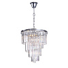 Картинка - Подвесная люстра Delight Collection Helix KR0262P-10 chrome/clear