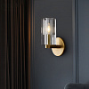 Картинка - Настенное бра Delight Collection Wall lamp 8816W gold/clear