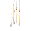 Картинка - Подвесной светильник Delight Collection Teardrop 5 gold