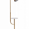 Картинка - ТОРШЕР GARDA DECOR С МРАМОРНЫМ СТОЛИКОМ И ЗОЛОТЫМ ПЛАФОНОМ K2CPF-07258